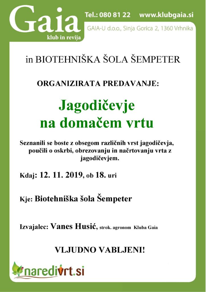 Vabilo na predavanje 12. 11. 2019