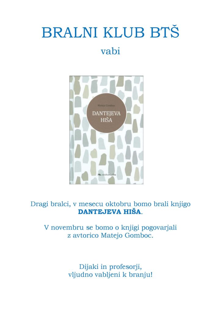 Bralni klub vabi v oktobru