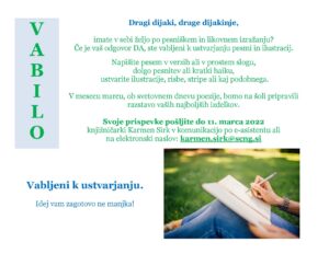 vabilo poezija