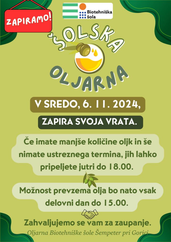 Šolska oljarna 2024